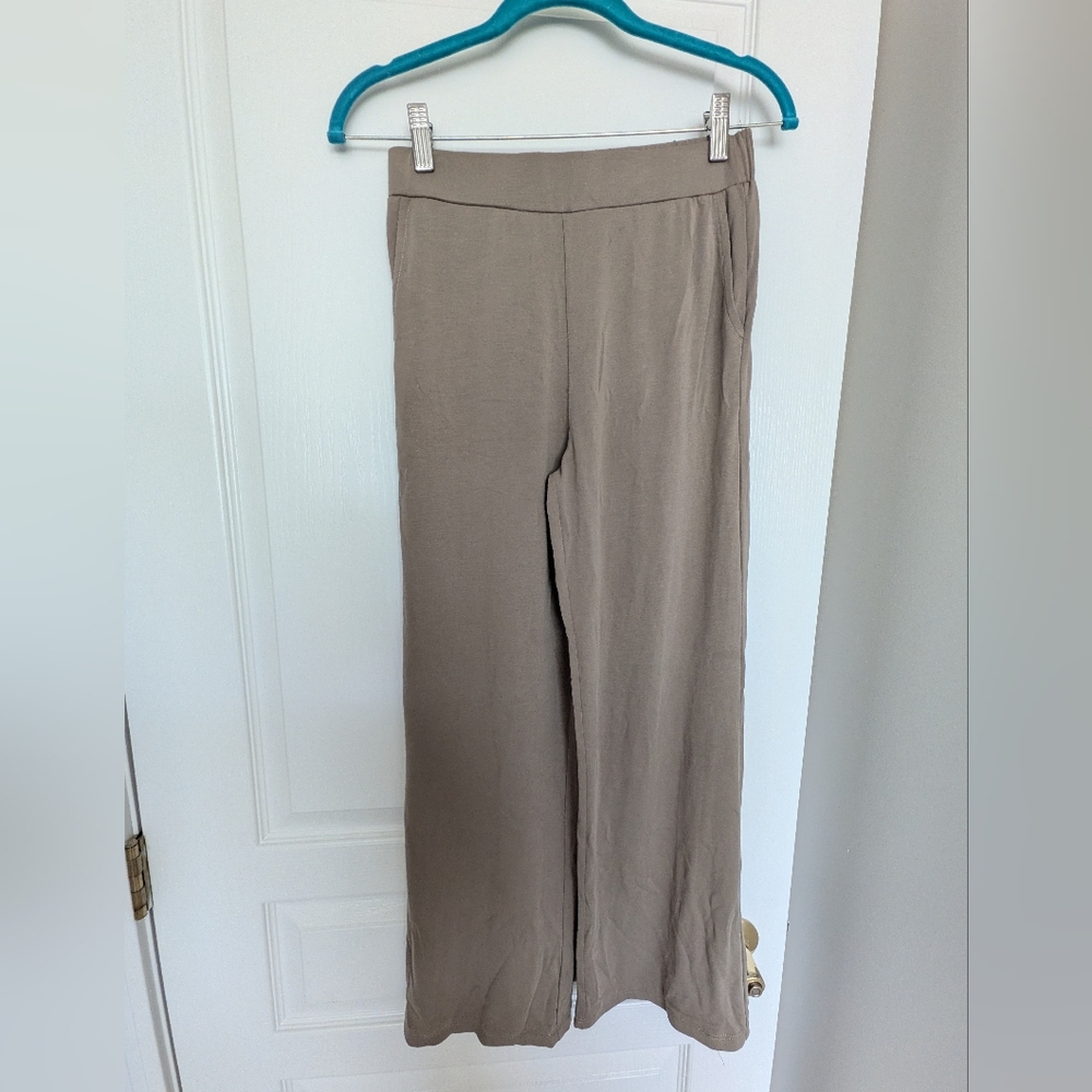 OAK + FORT Wide Leg Tan Pants
